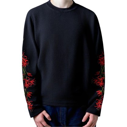 Unisex Lily Long Sleeve|Streetwear Oversized Vintage Casual Wear-Coordom