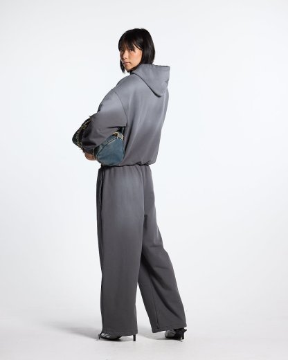 SCRIPT SWEATPANTS ANTRACITE GREY-Coordom