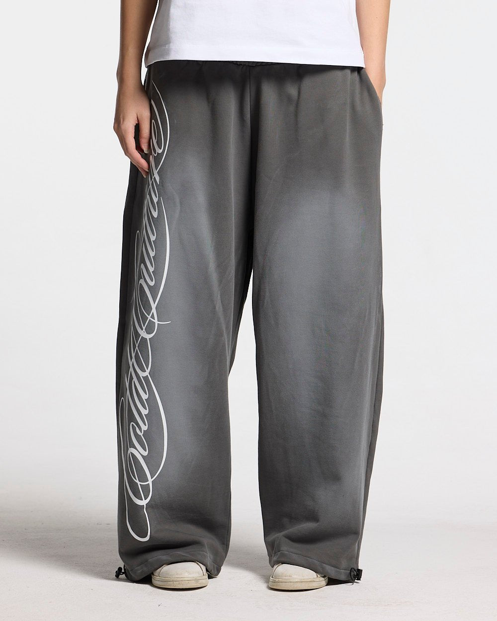 SCRIPT SWEATPANTS ANTRACITE GREY-Coordom