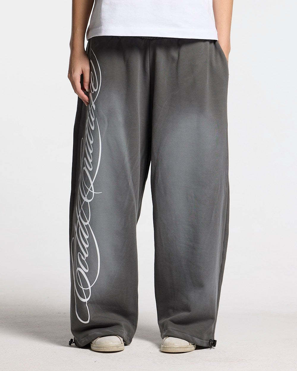 SCRIPT SWEATPANTS ANTRACITE GREY-Coordom