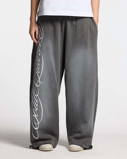 SCRIPT SWEATPANTS ANTRACITE GREY-Coordom
