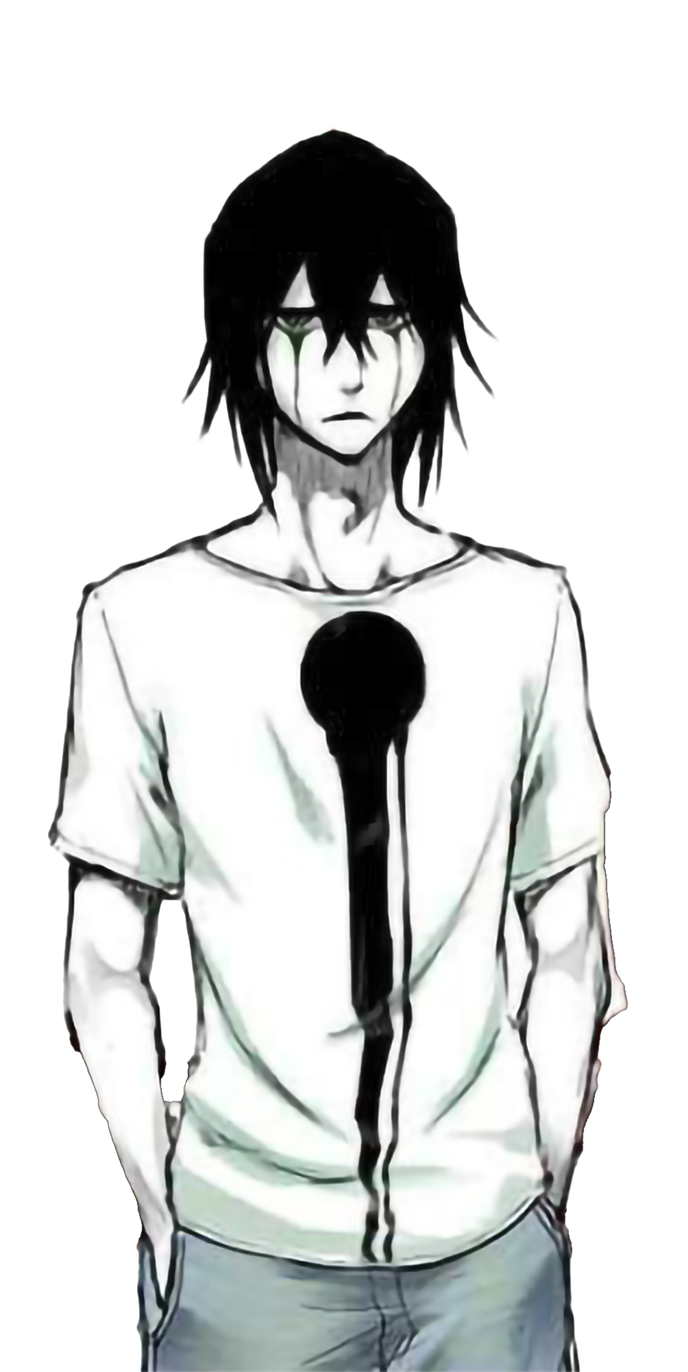 Ulquiorra Hollow Graphic Tee | Bleach Anime Streetwear Oversized T-Shirt-Coordom