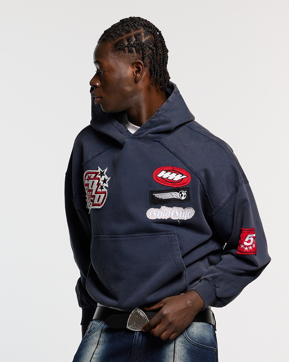 Walker Hoodie  | Classic Streetwear Oversized Casual Sweatshirt-Coordom