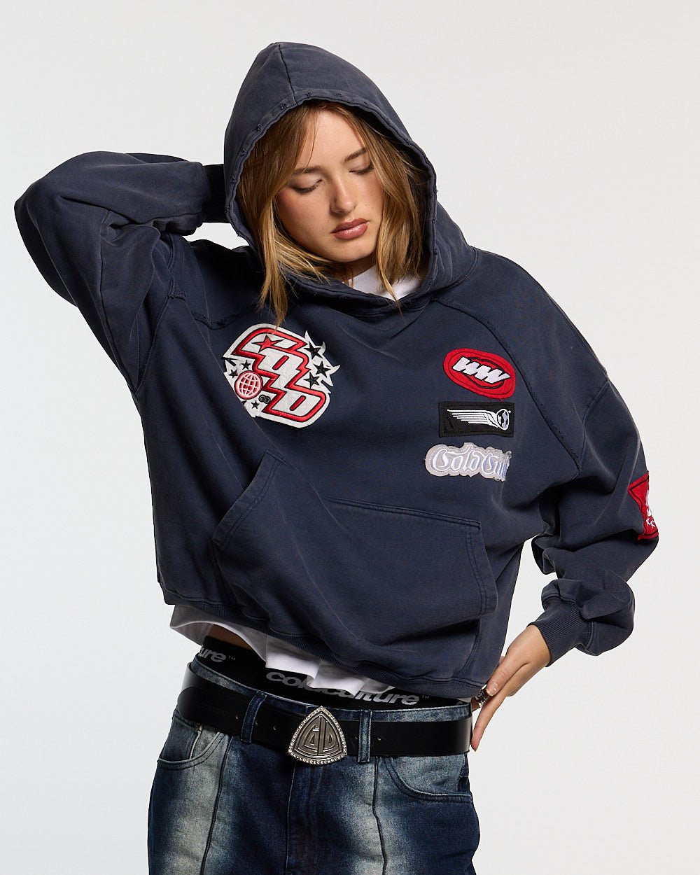 Walker Hoodie  | Classic Streetwear Oversized Casual Sweatshirt-Coordom