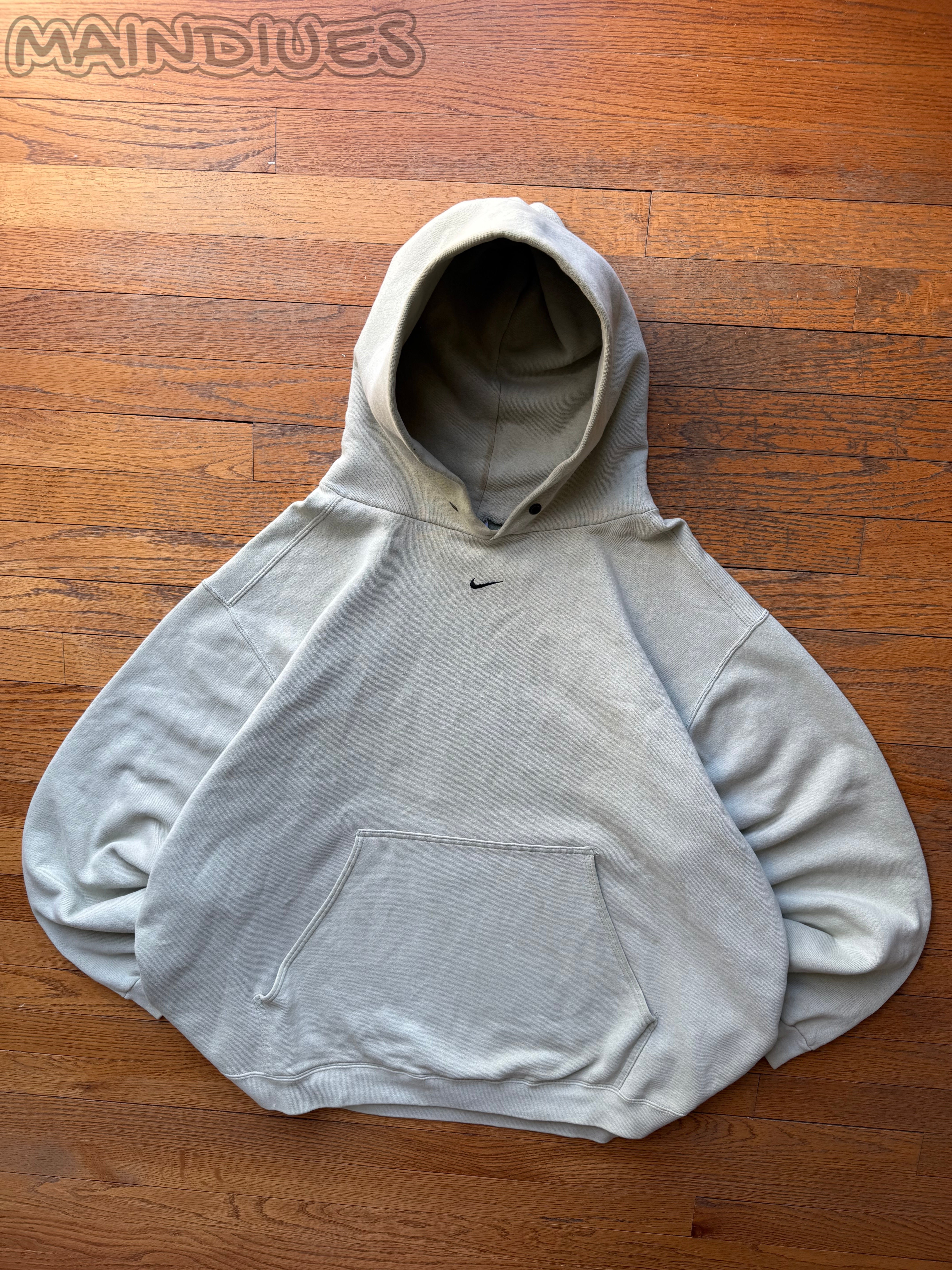 Pistachio Center Swoosh Hoodie - 2XL