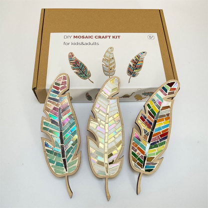 DIY Mosaic Feather Kit