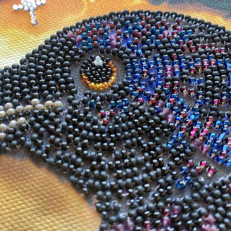 Raven DIY Bead Embroidery Kit