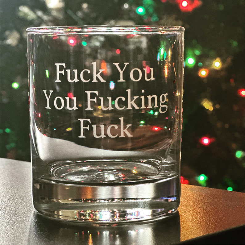 Funny Whiskey Glass