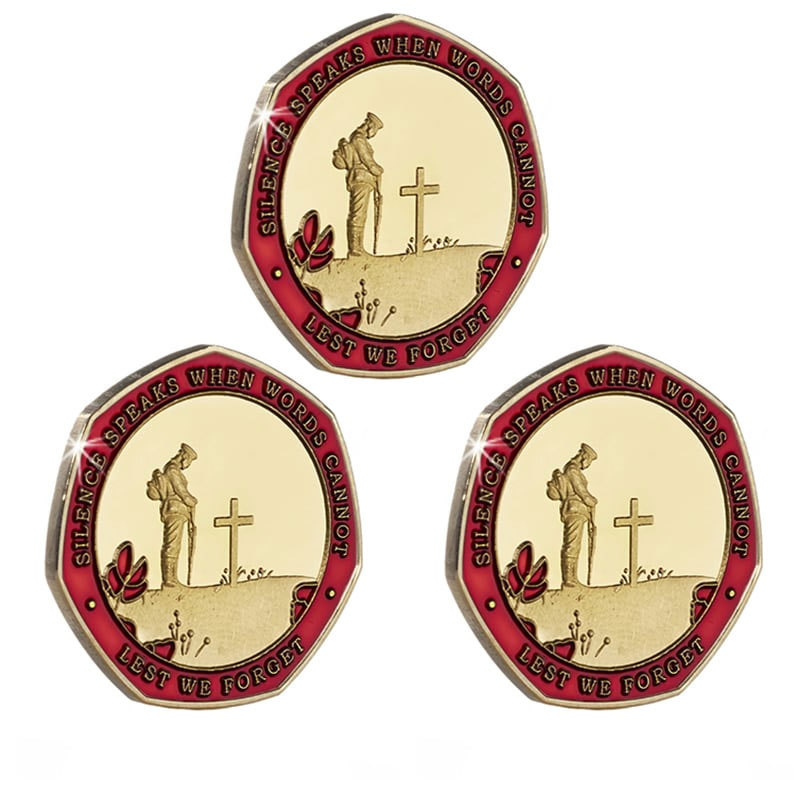 Armistice/Remembrance Commemorative with Embroidered Poppy