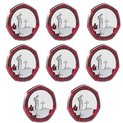 Armistice/Remembrance Commemorative with Embroidered Poppy