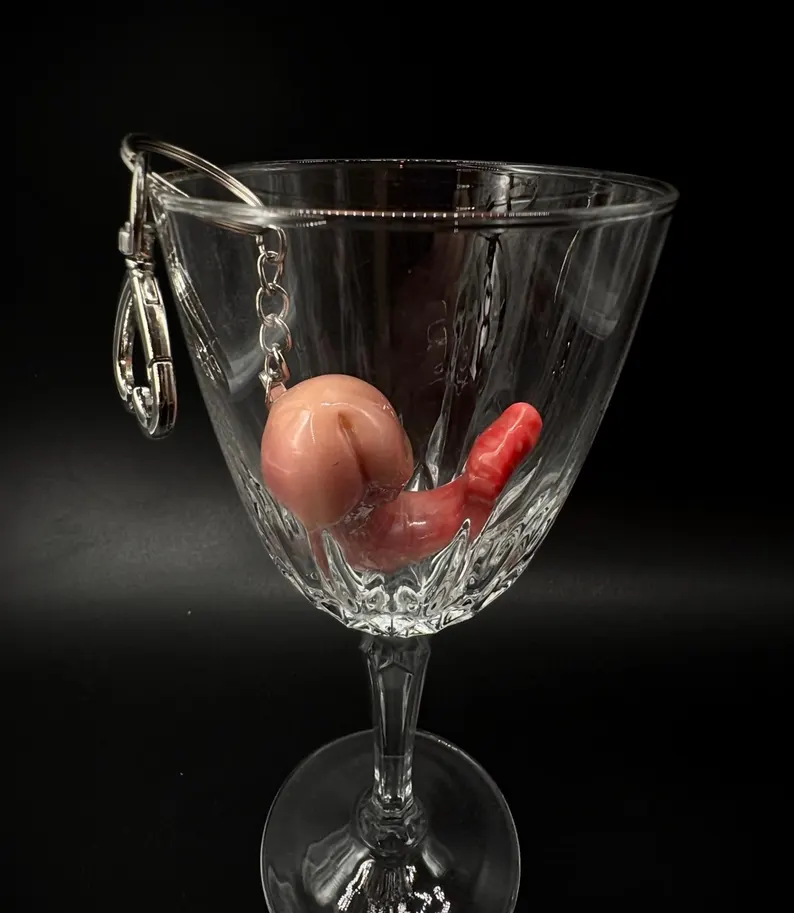 🍤 One-of-a-Kind Cocktail Shrimp Pendant