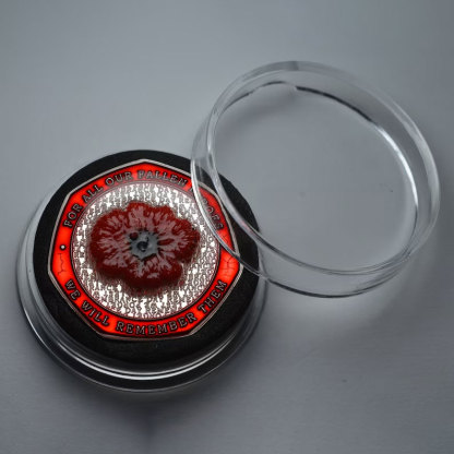Armistice/Remembrance Commemorative with Embroidered Poppy