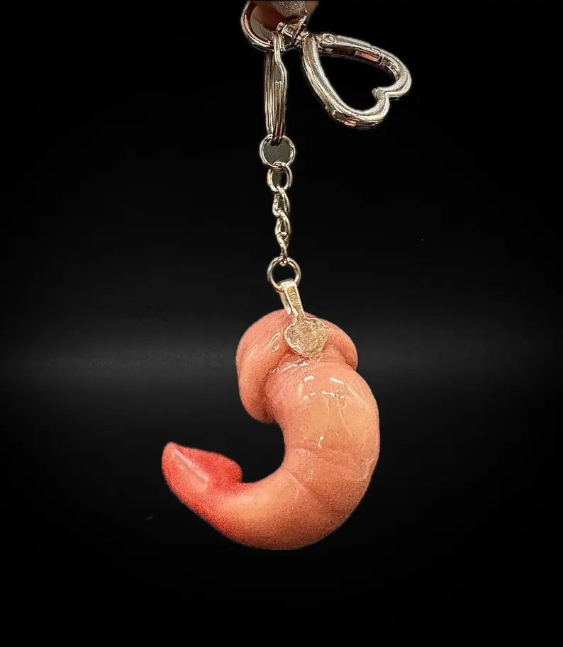 🍤 One-of-a-Kind Cocktail Shrimp Pendant