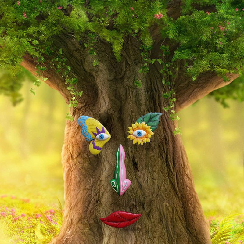 Tree Faces Decor