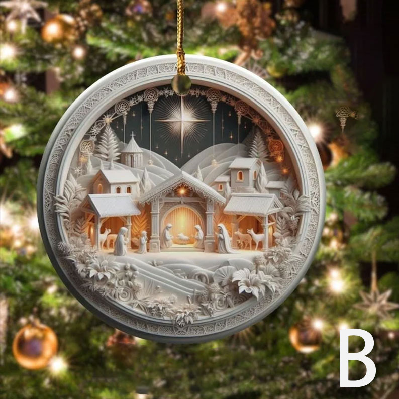 Unique Nativity Scene Ornament