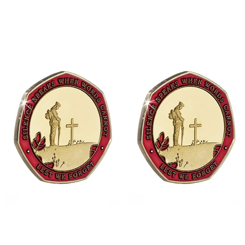 Armistice/Remembrance Commemorative with Embroidered Poppy