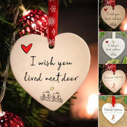 🌟LAST DAY SALE 49% OFF - Christmas Heart Hanging Ornament(BUY 5 GET FREE SHIPPING)