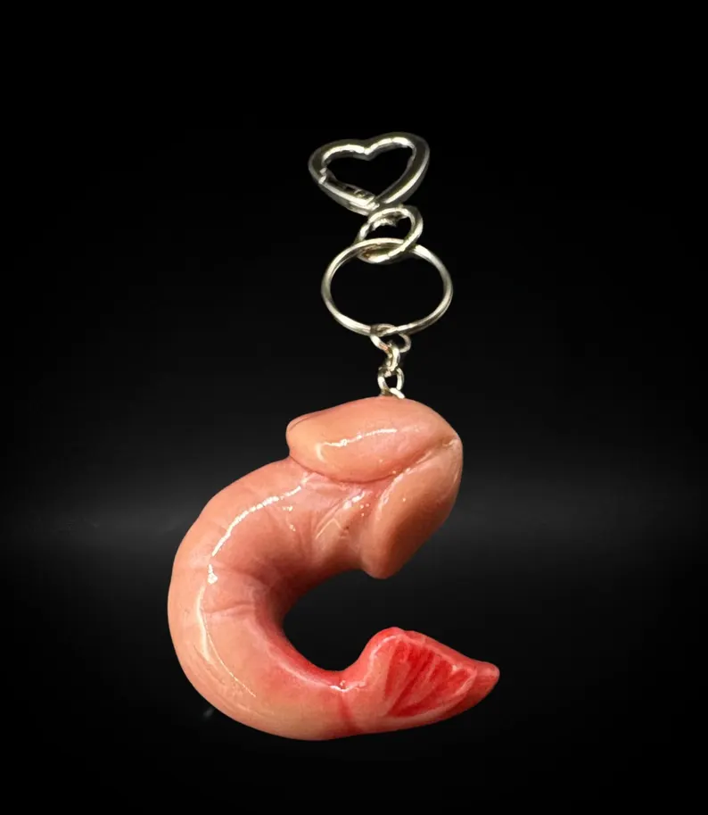 🍤 One-of-a-Kind Cocktail Shrimp Pendant