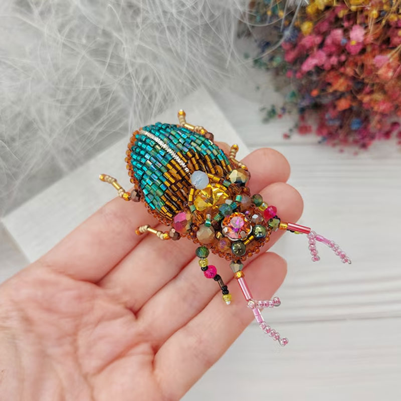 DIY Beaded Brooch Kit