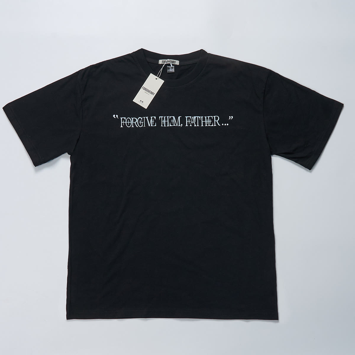Unisex Forgive Them,Father Print T-shirt - image 3
