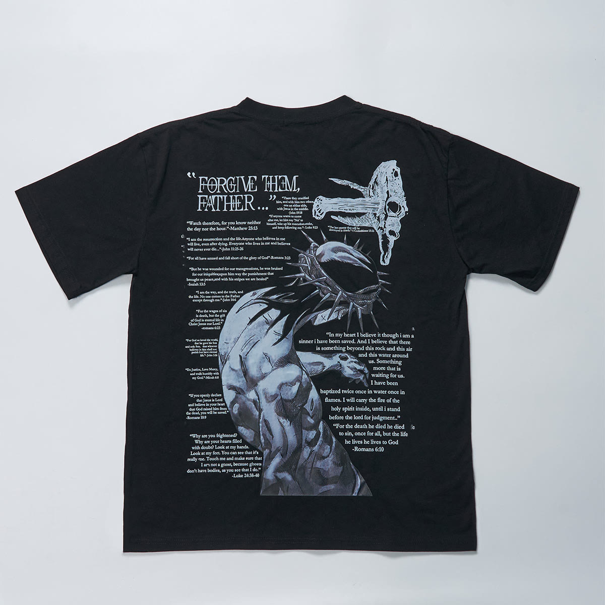 Unisex Forgive Them,Father Print T-shirt - image 2