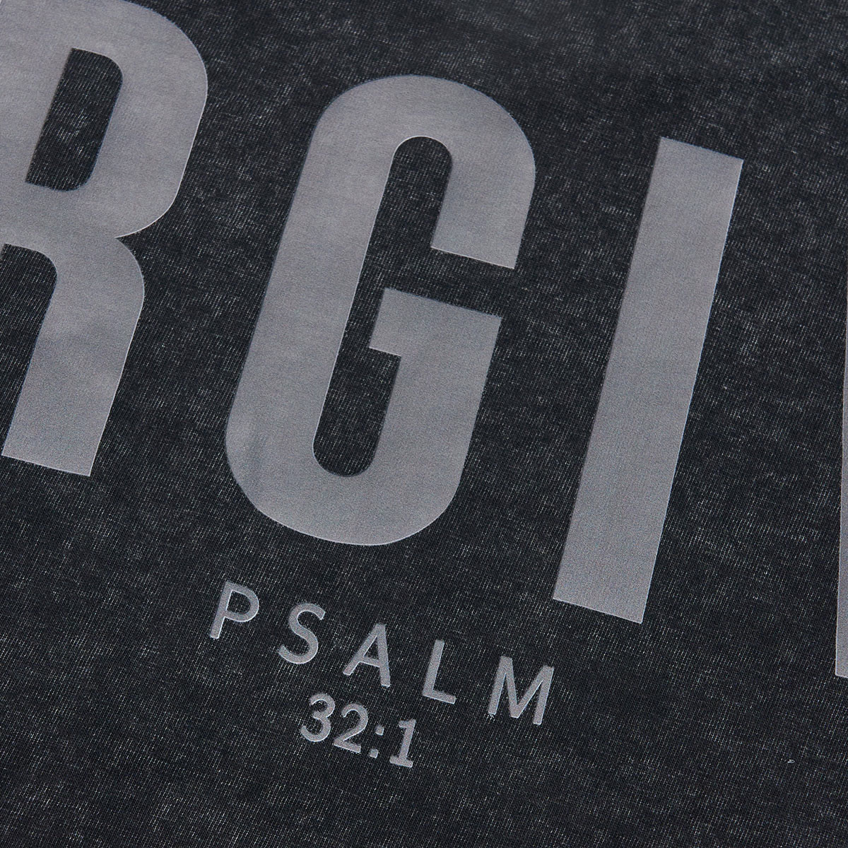 Unisex Forgiven Psalm 32:1 Print Acid Washed T-shirt - image 5