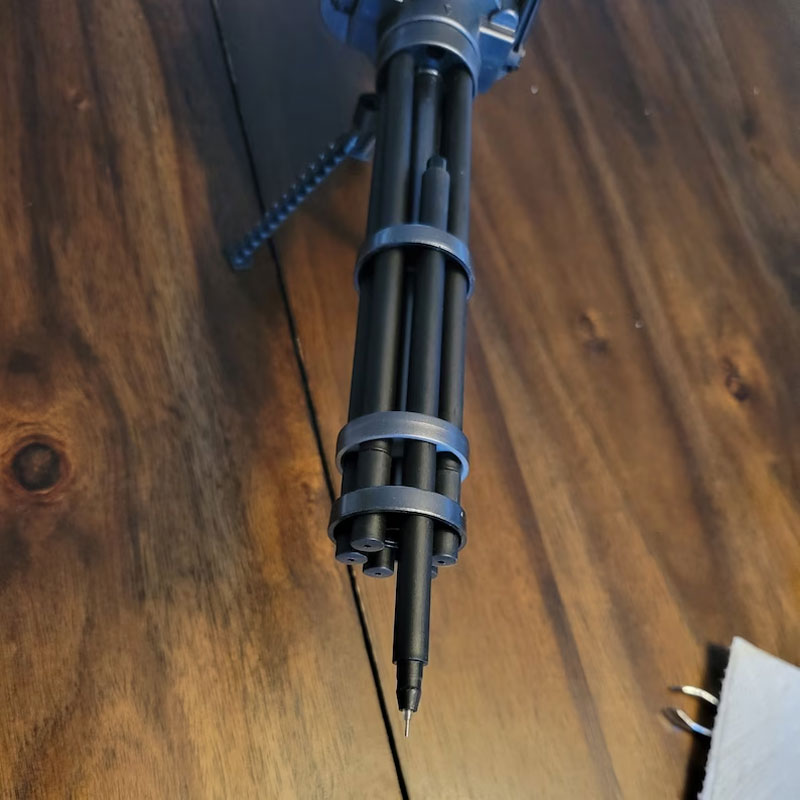 Gatling gun gel pen