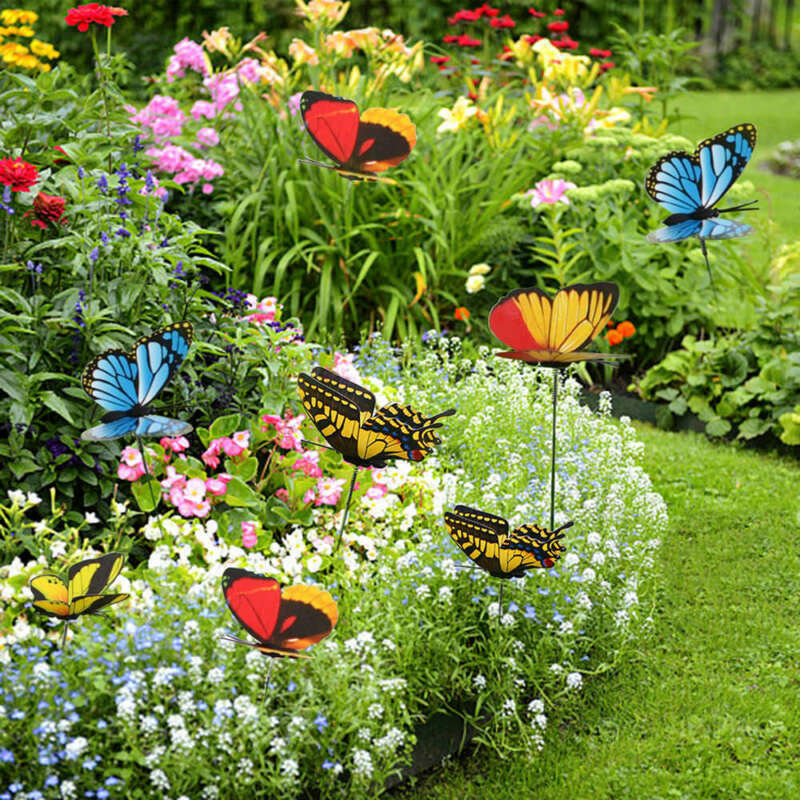50 PCS - Simulated Butterfly Fluttering in The Wind