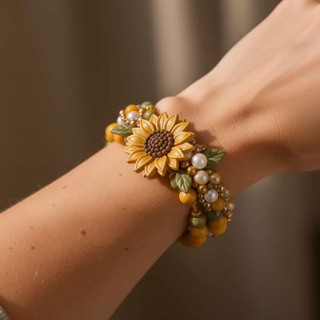 🌻🍄Cottage Garden Charm Bracelet DIY Kit Series🌼🌾🧺