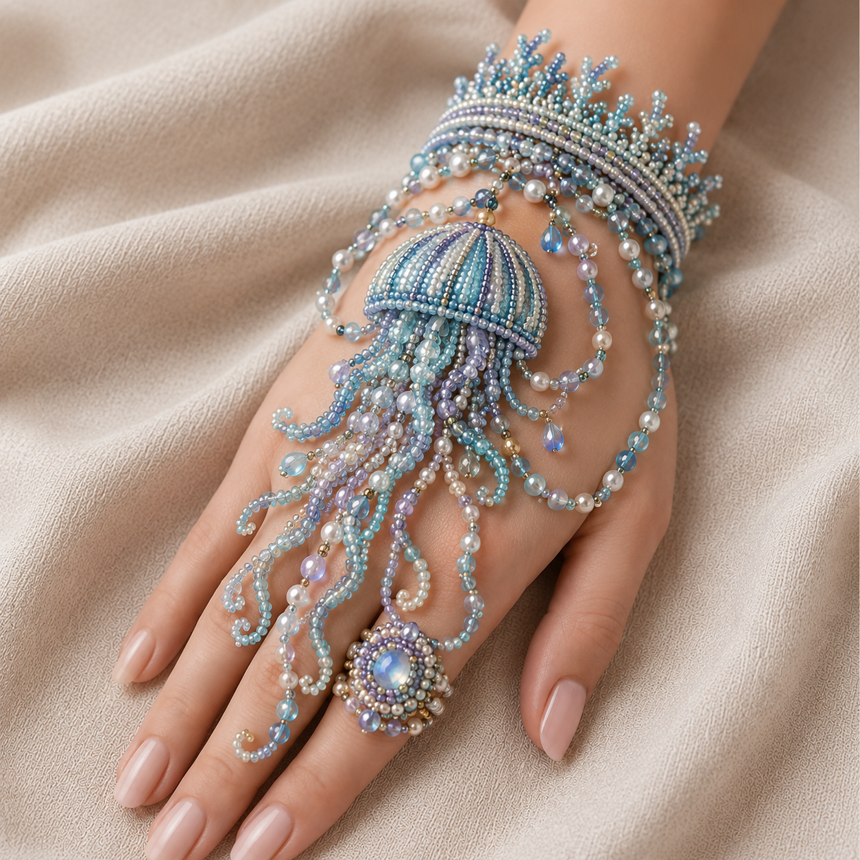 🌊 DIY Ocean Beaded Bracelet Kit – Create Your Own Sea-Inspired Jewelry ✨