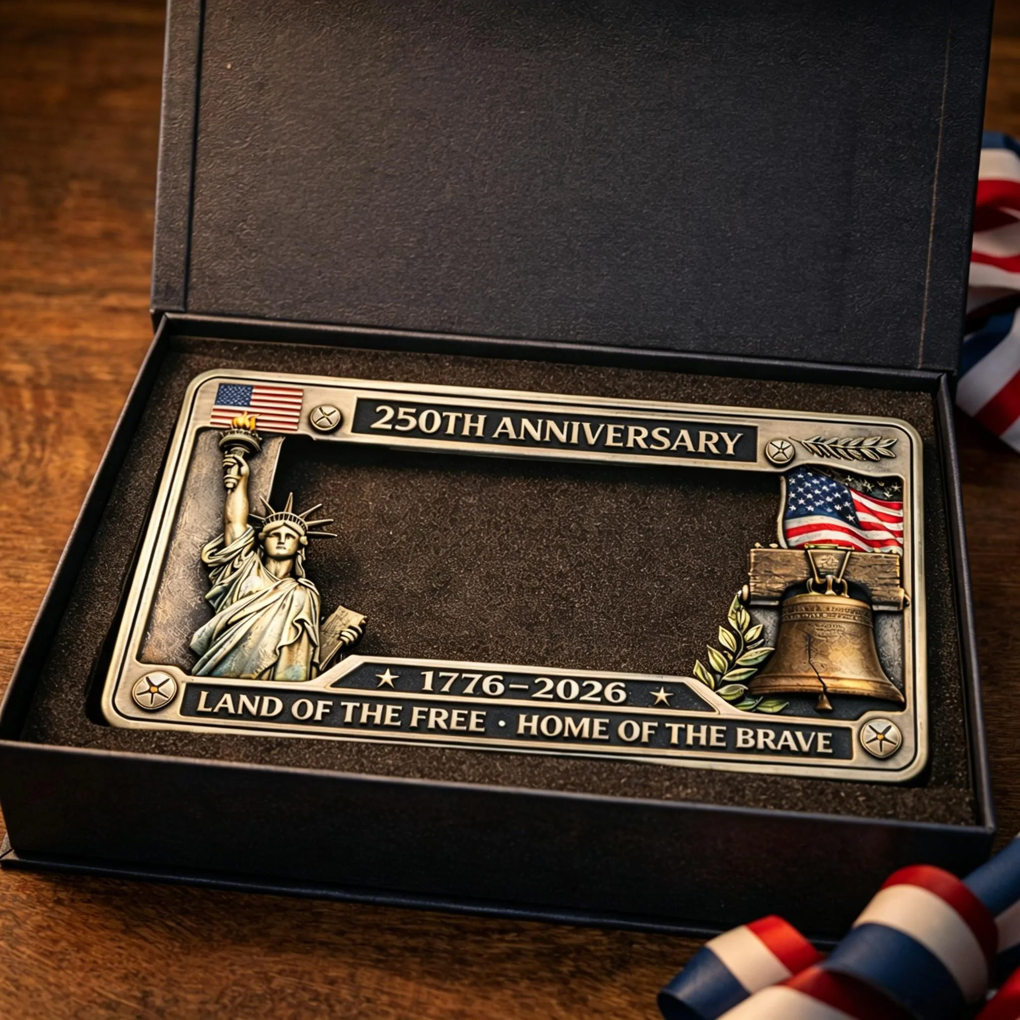 🦅250th Anniversary Commemorative License Plate Frame