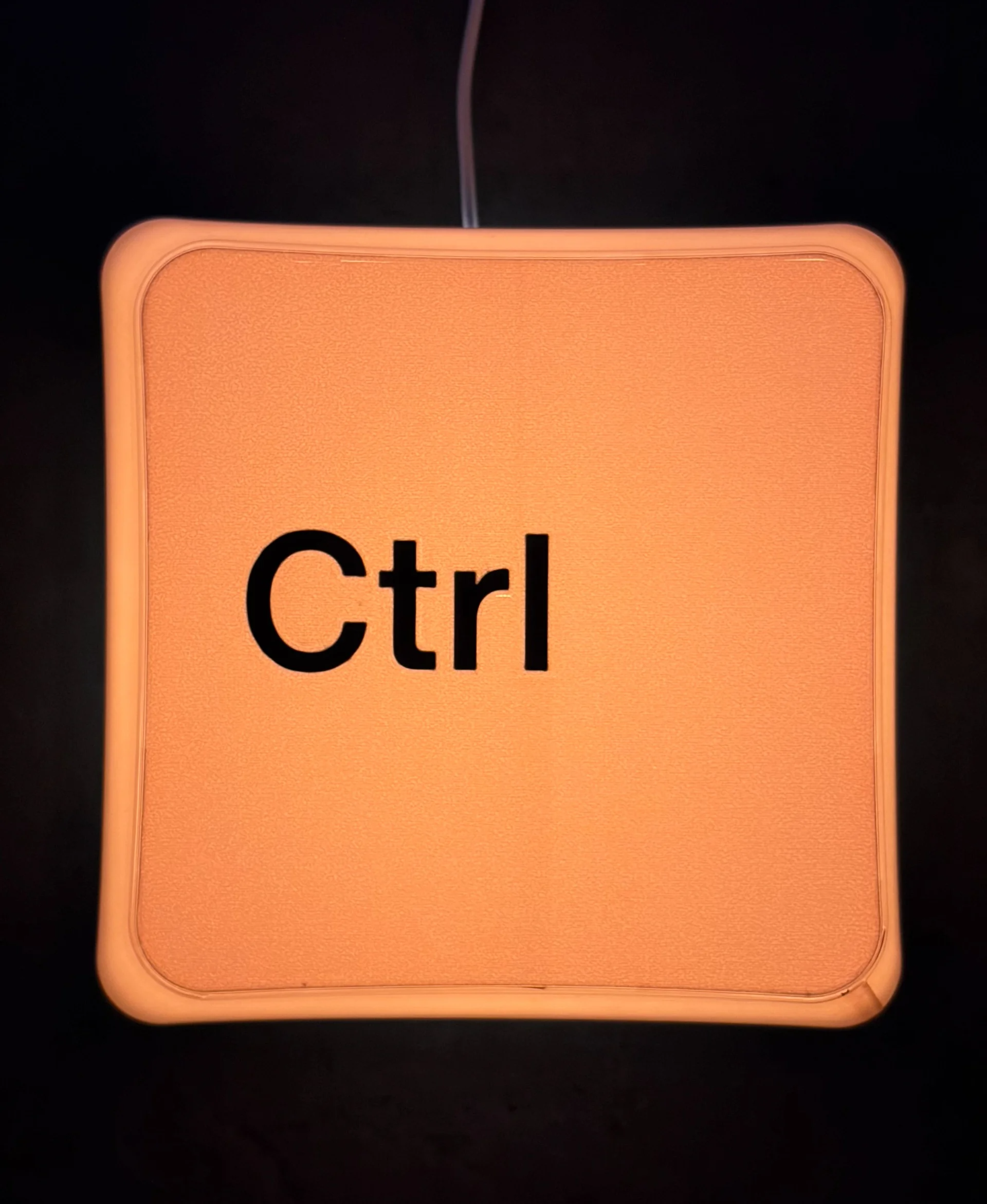 Keyboard Key Night Light – Ctrl & Esc Desk Lamp for Gaming Room Decor