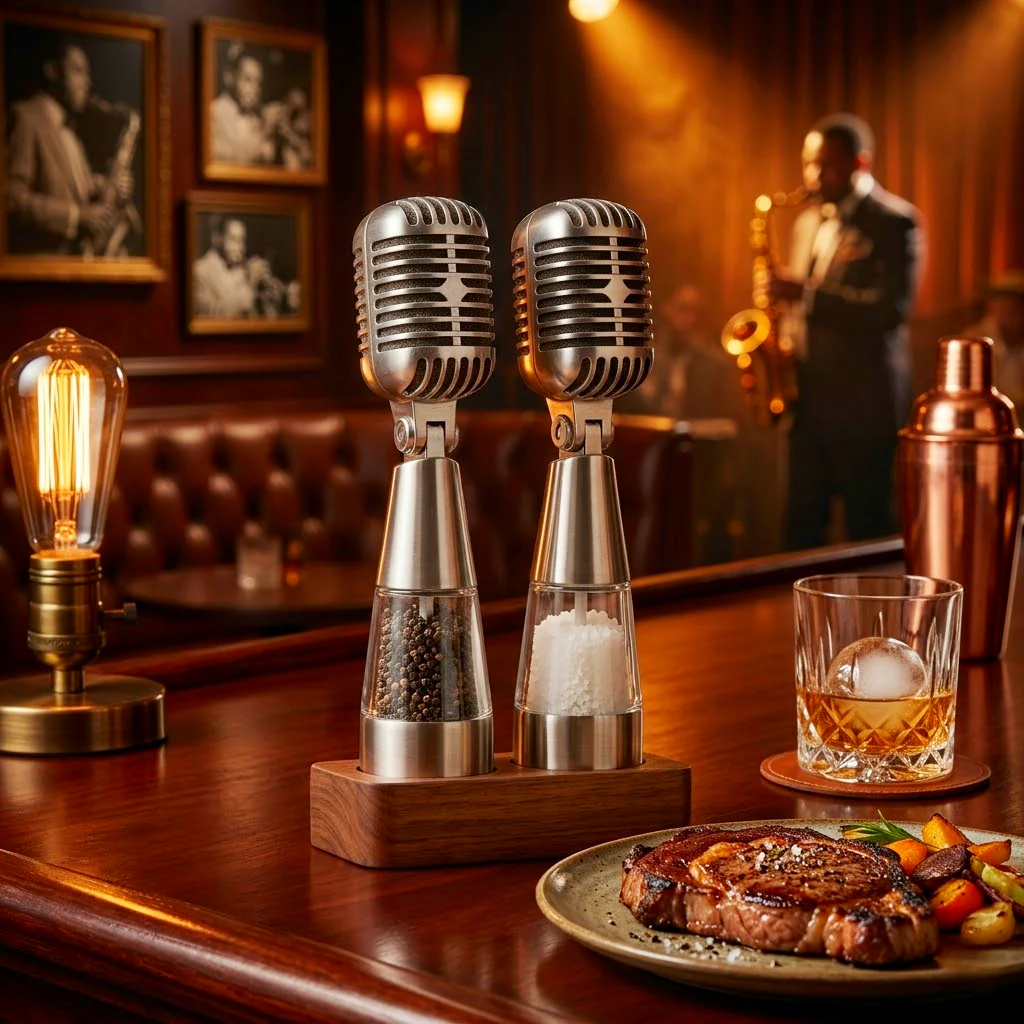 Multi-Functional Microphone Seasoning & Grinder Set