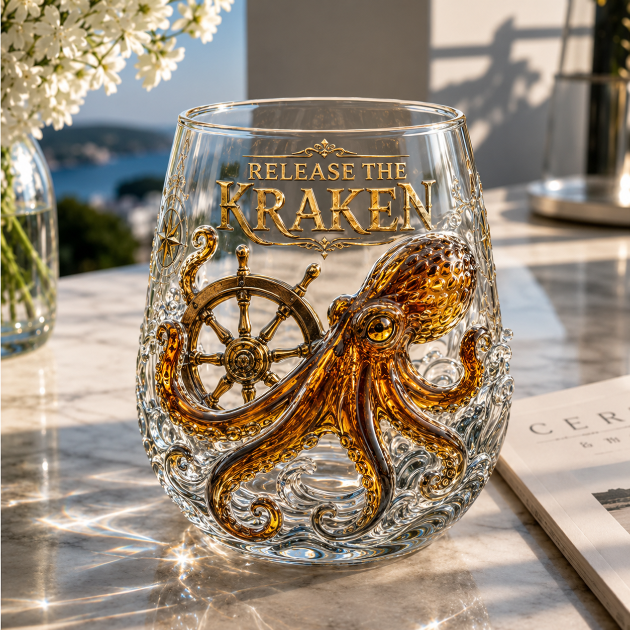 Release The Kraken Pirate Glass Collection — 3-Piece Legendary Ocean Treasure Set