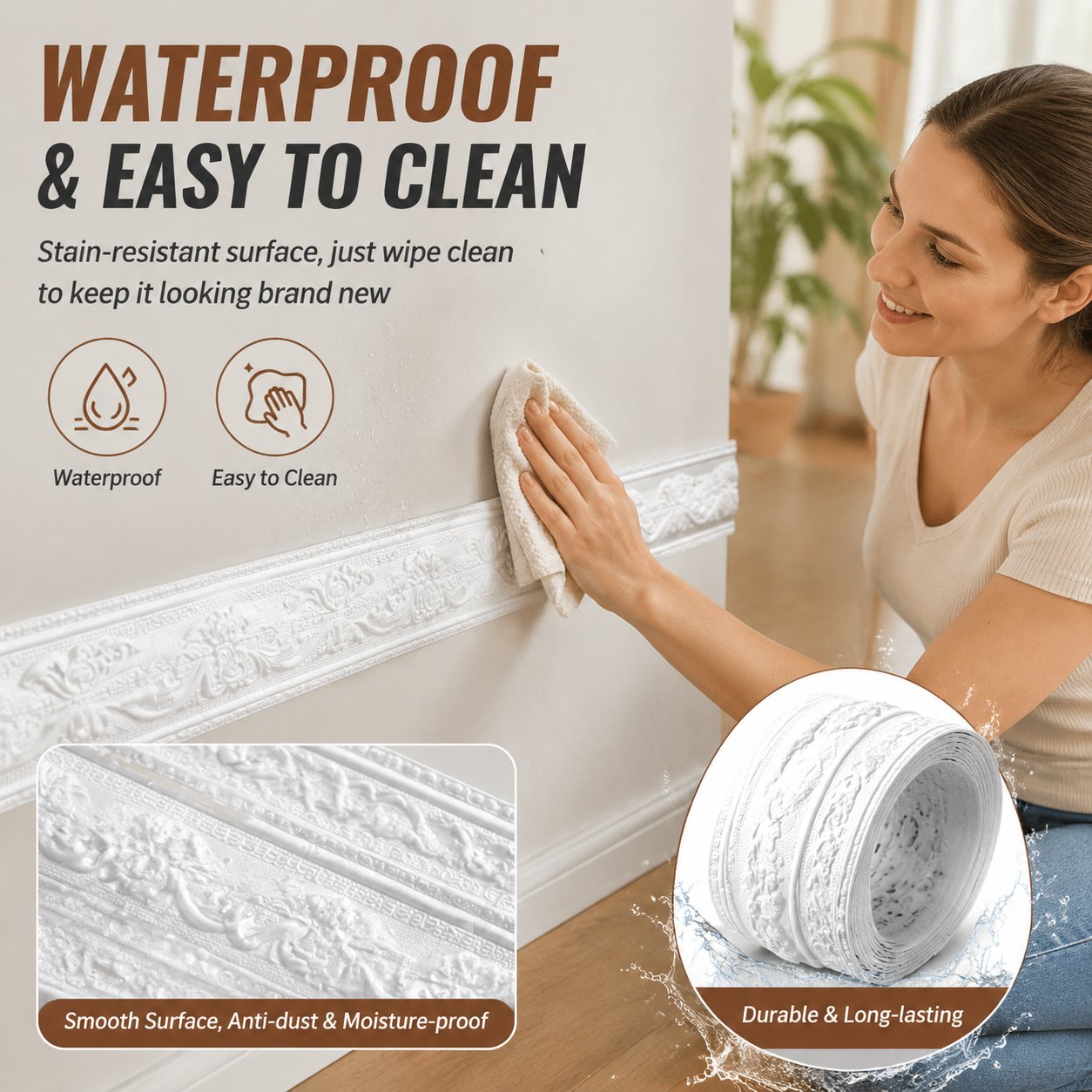 🏠 Foam Decorative Molding – Easy Wall & Ceiling Upgrade