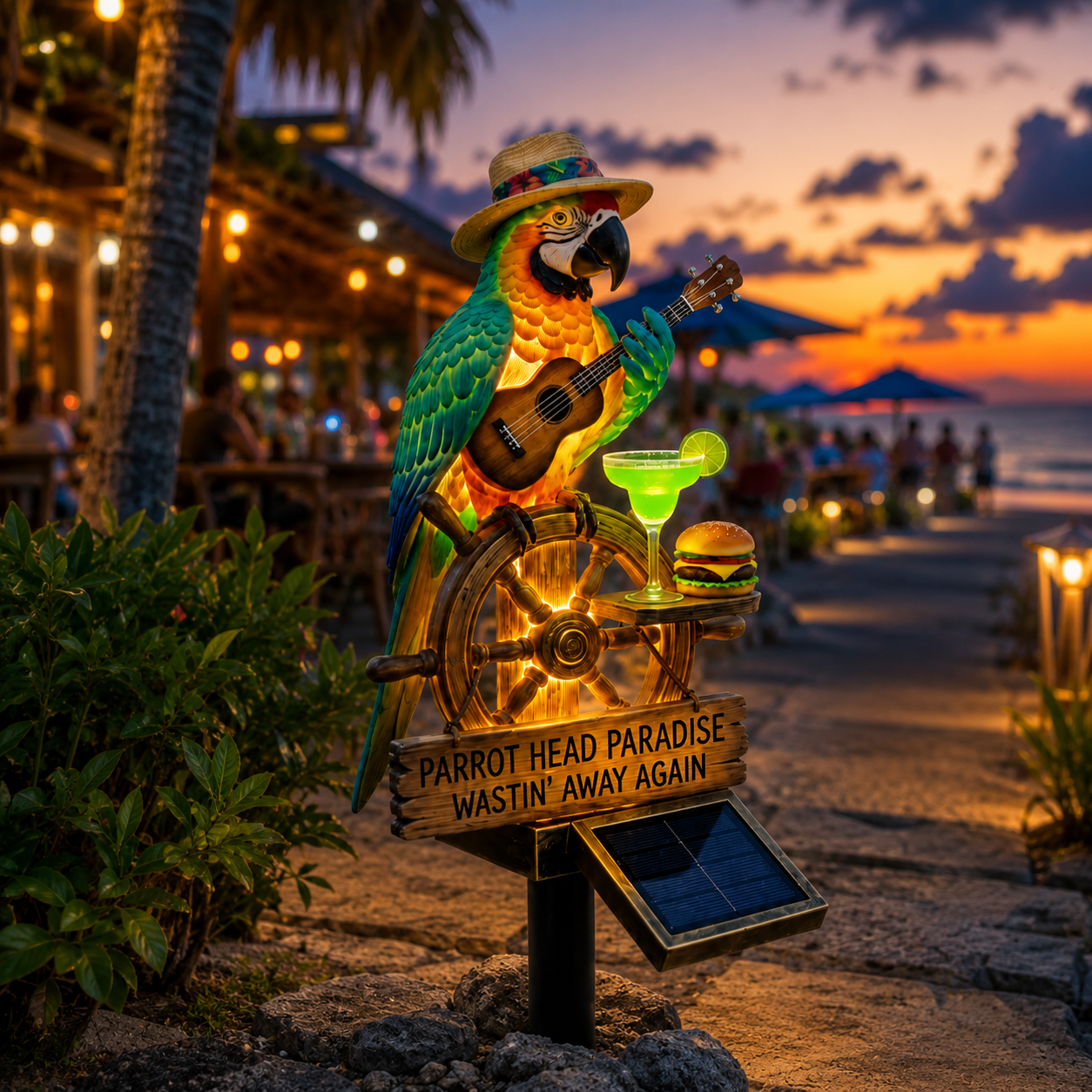 🔥Last Day 49% OFF🔥 - 🌴 Solar-Powered Parrot Garden Light – “Wastin' Away Again”