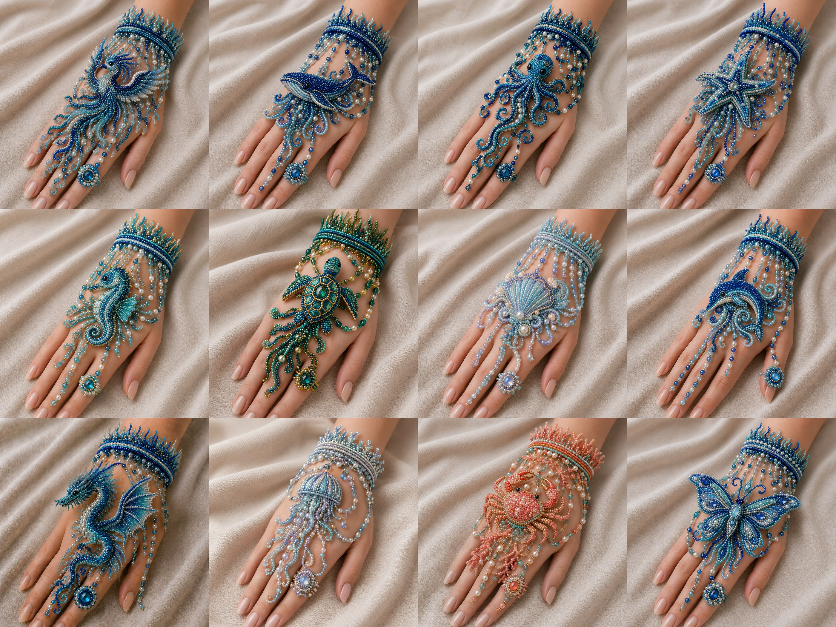 🌊 DIY Ocean Beaded Bracelet Kit – Create Your Own Sea-Inspired Jewelry ✨