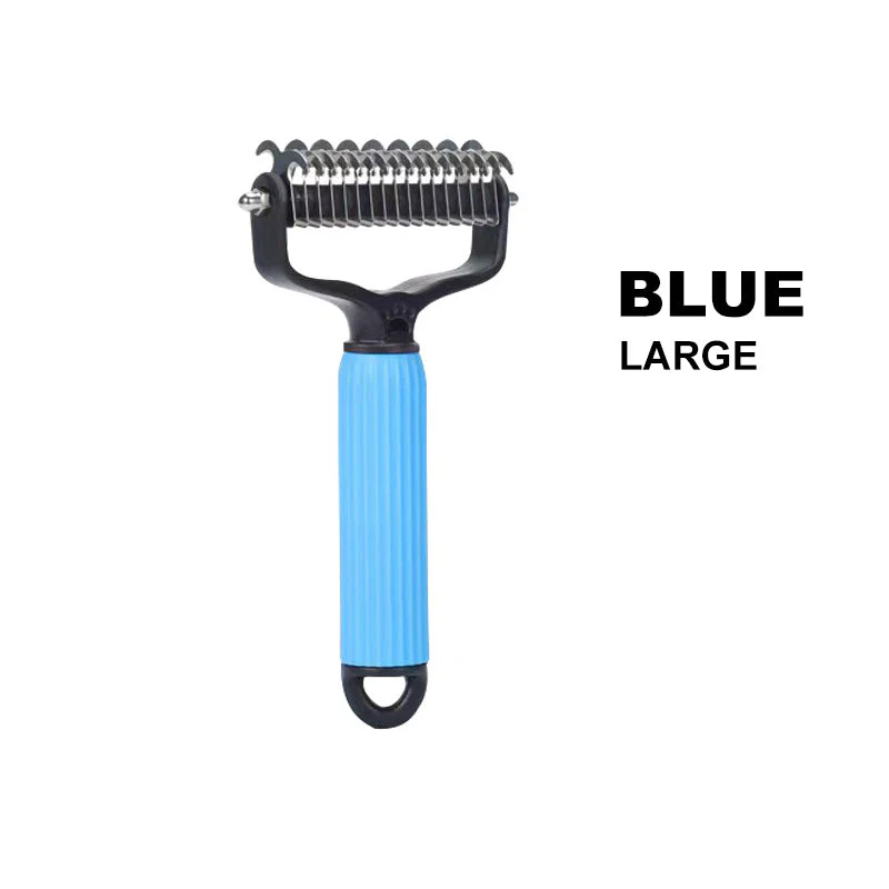 Double sided pet grooming brush