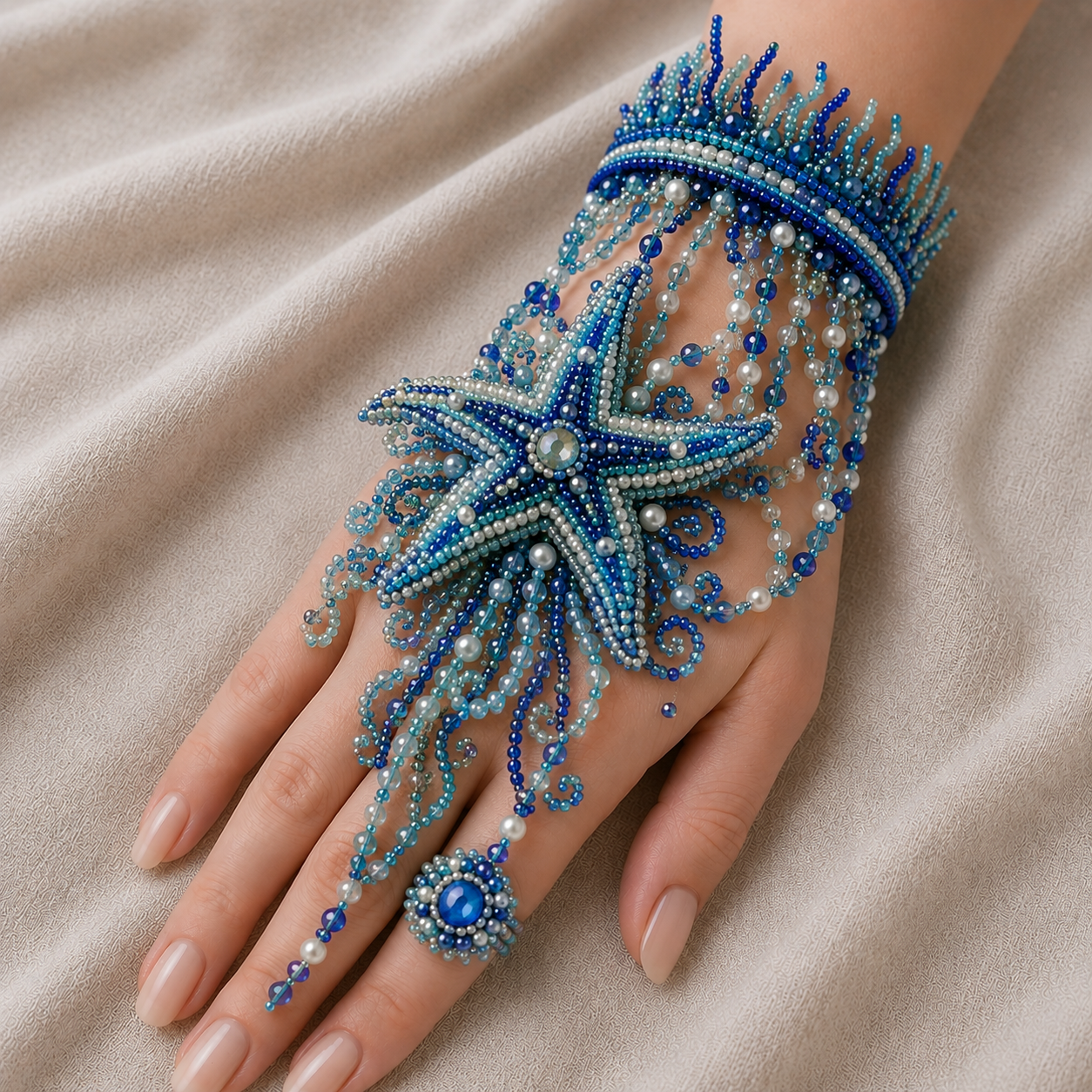 🌊 DIY Ocean Beaded Bracelet Kit – Create Your Own Sea-Inspired Jewelry ✨