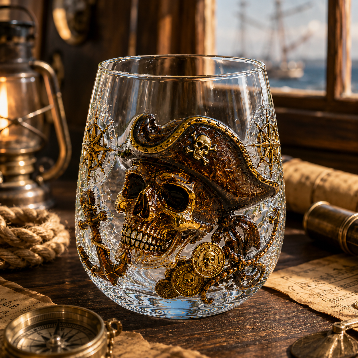 Release The Kraken Pirate Glass Collection — 3-Piece Legendary Ocean Treasure Set