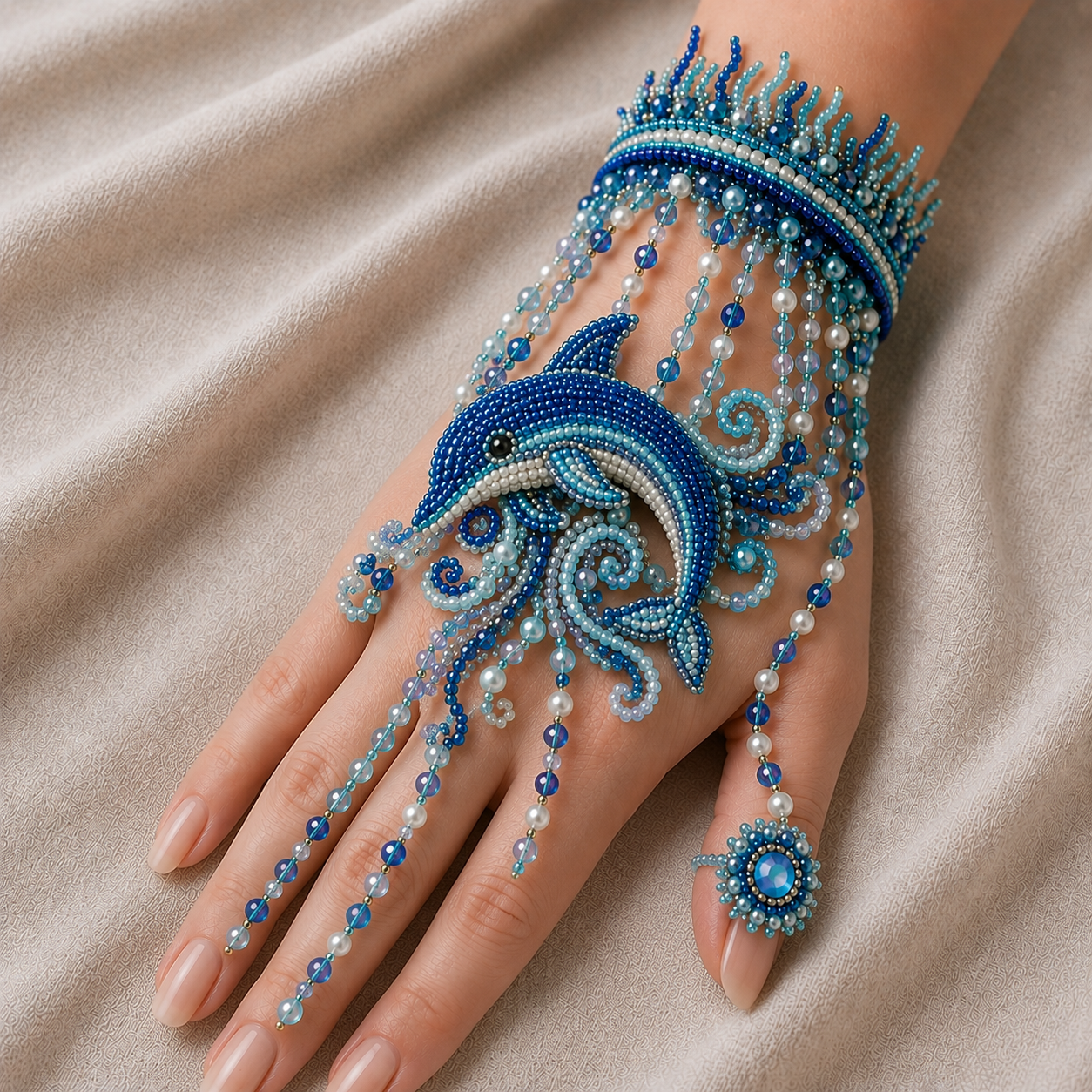 🌊 DIY Ocean Beaded Bracelet Kit – Create Your Own Sea-Inspired Jewelry ✨