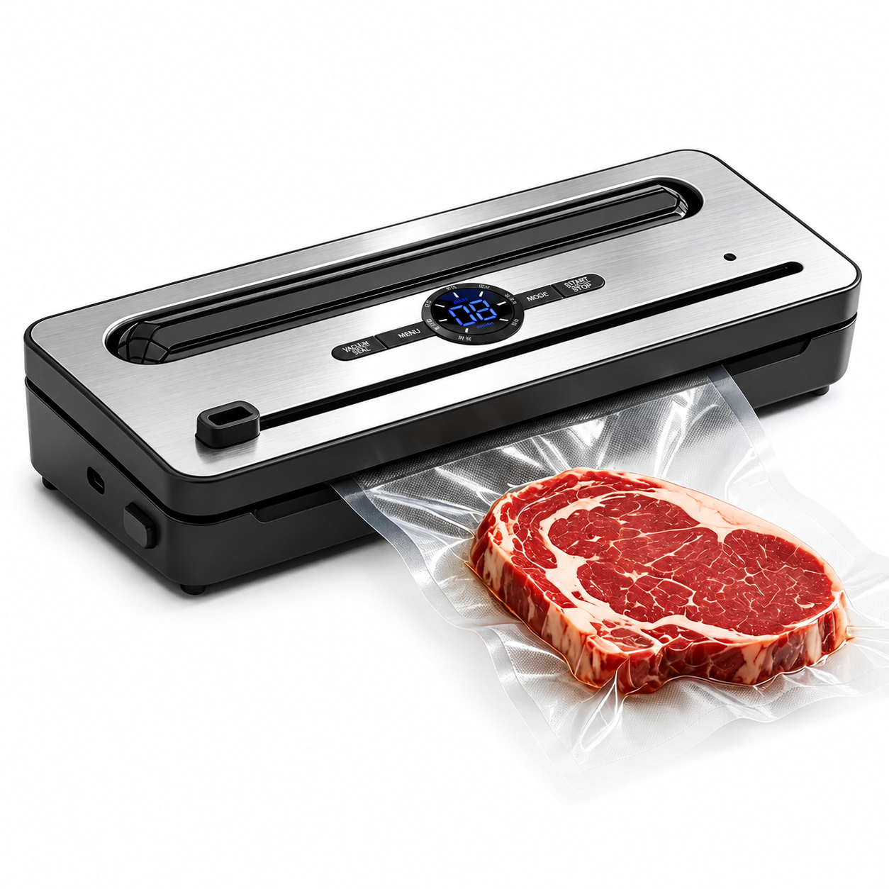 Automatic Food Vacuum Sealer Machine with Built-In Cutter