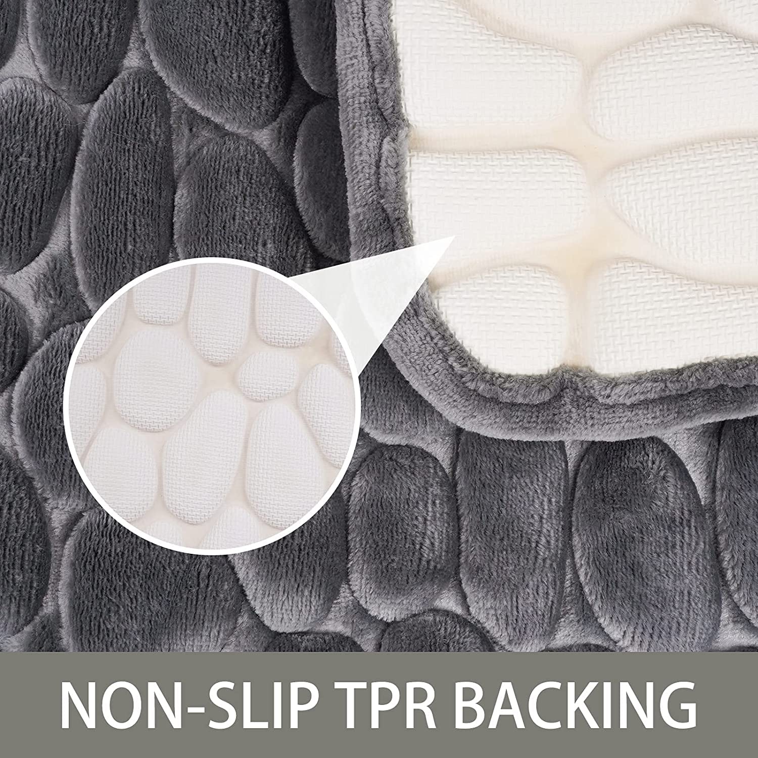 💥Cobblestone Embossed Bathroom Bath Mat💥