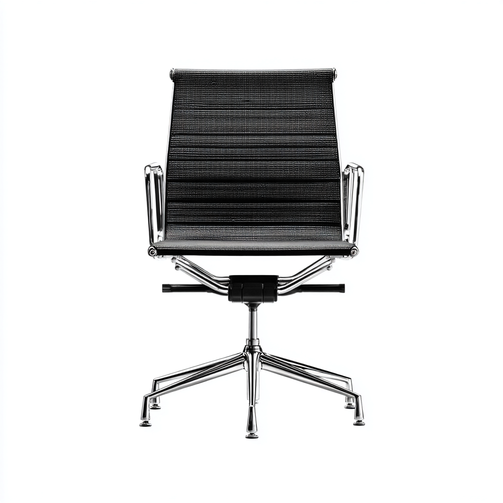 Bürostuhl Mesh - Metall 65x58x92 cm - schwarz - modernes Design - für Büro geeignet-Denmyden