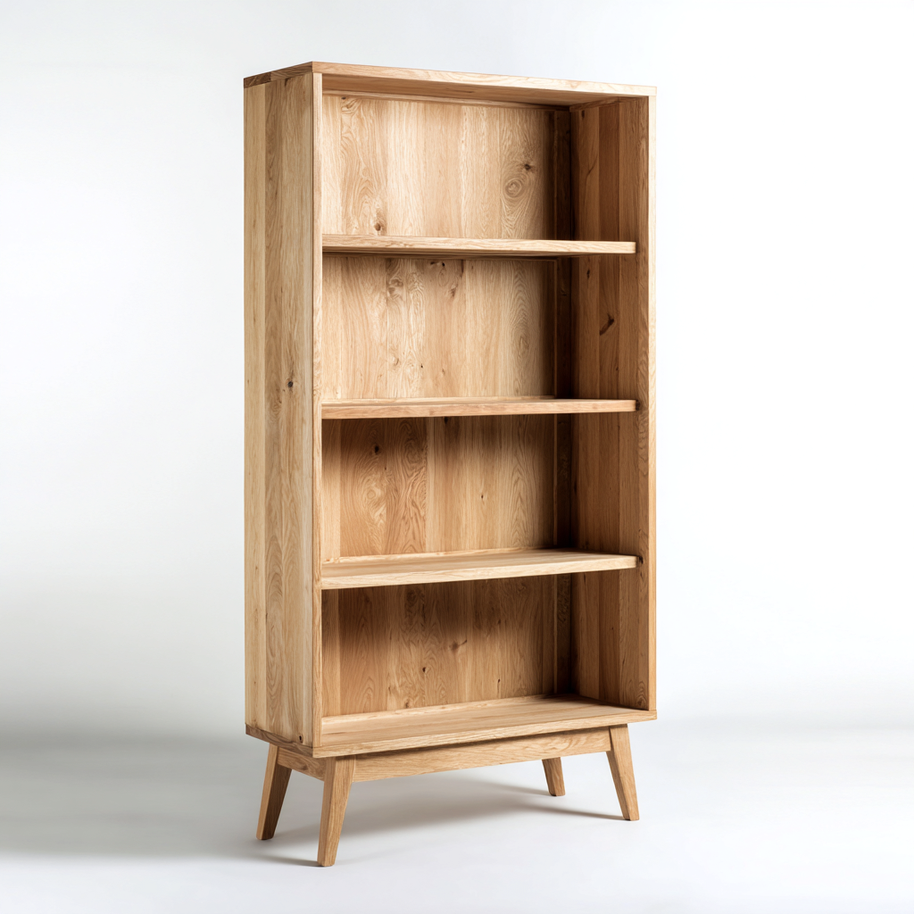 Bücherregal - Holz - 85x32x155 cm - Braun - Geeignet für Wohnzimmer - Modernes Design-Denmyden