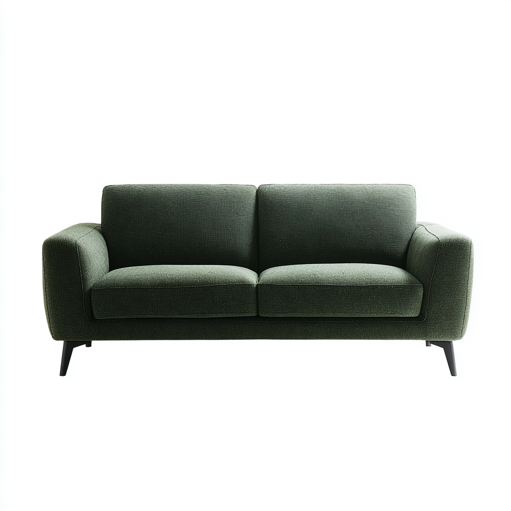 Zweisitzer Sofa Stoffpolsterung 176x92x87 cm - Grün - Modernes Design - Geeignet für Wohnzimmer-Denmyden