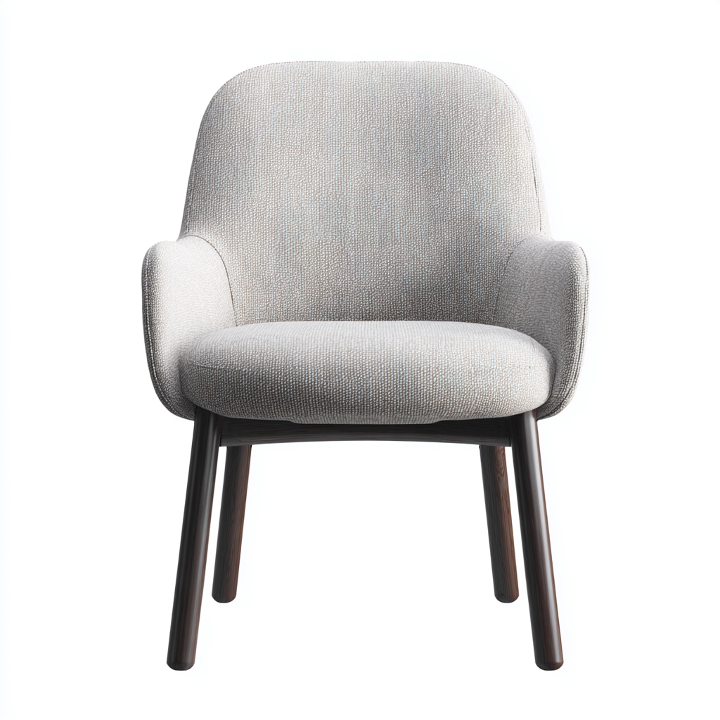 Chaise de salle à manger-tissu-bois-58x56x86 cm-gris-bois-style moderne-Bamboogopad