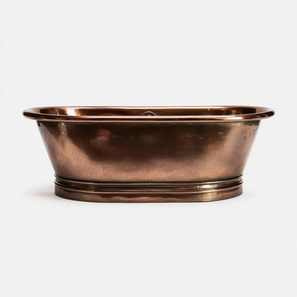 Baignoire-cuivre-178x74x78 cm-cuivre-style vintage-Bamboogopad