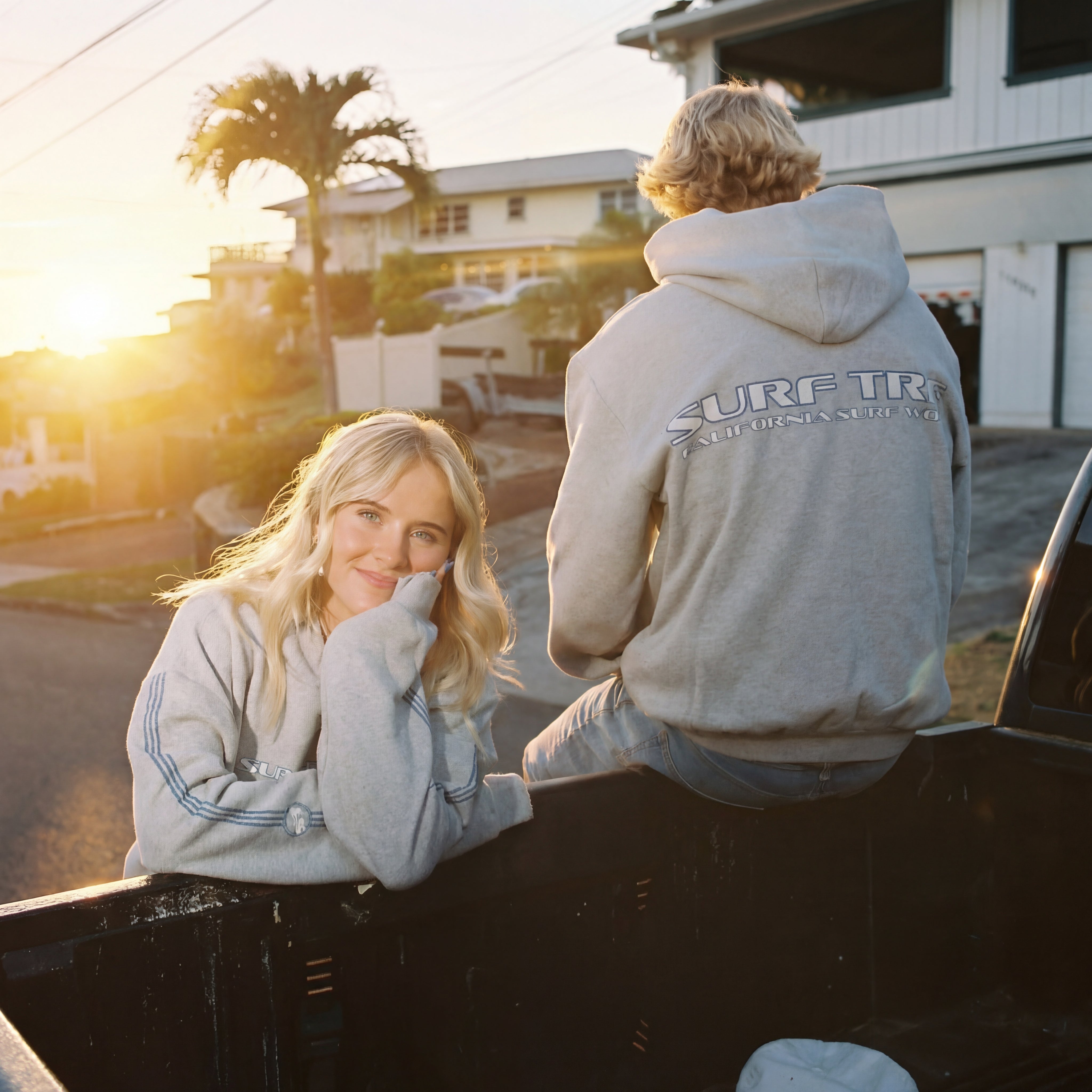 Exclusive Surf Trip Vintage Plaid Hoodie