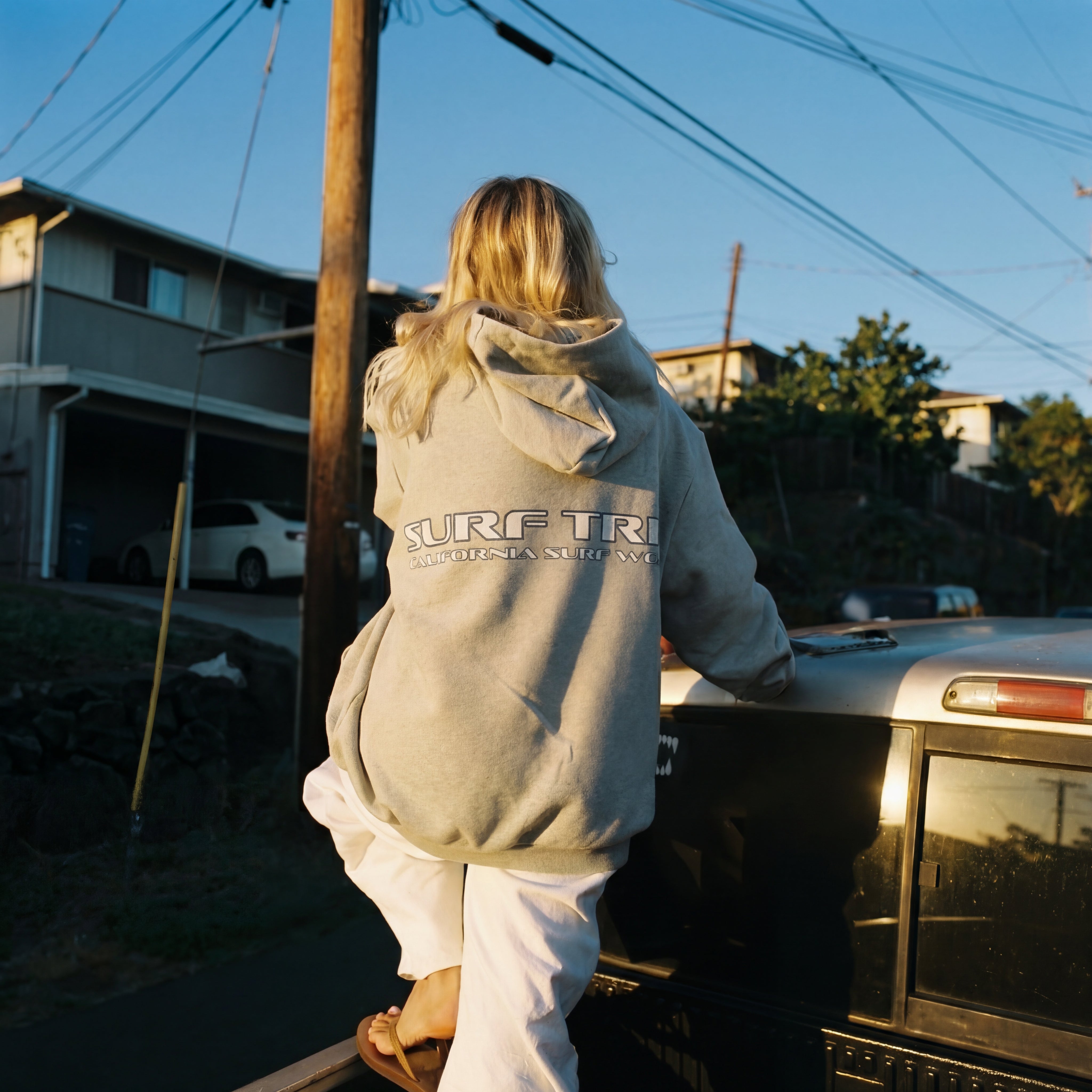 Exclusive Surf Trip Vintage Plaid Hoodie